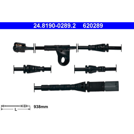 ATE 24.8190-0289.2 Bremsbelagverschleißsensor für BMW X5 X6