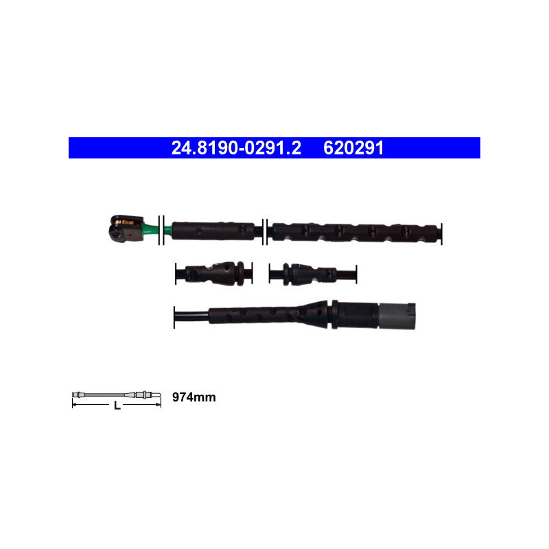 ATE 24.8190-0291.2 Bremsbelagverschleißsensor für BMW X5 X6