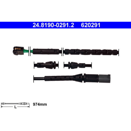 ATE 24.8190-0291.2 Bremsbelagverschleißsensor für BMW X5 X6