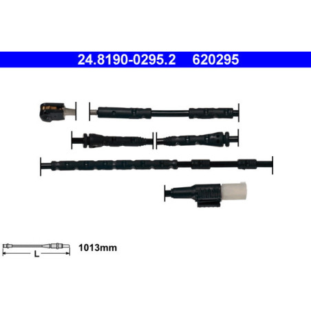 ATE 24.8190-0295.2 Czujnik zużycia klocków hamulcowych dla BMW Z4