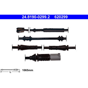 ATE 24.8190-0299.2 Sensor desgaste pastillas freno para BMW 7