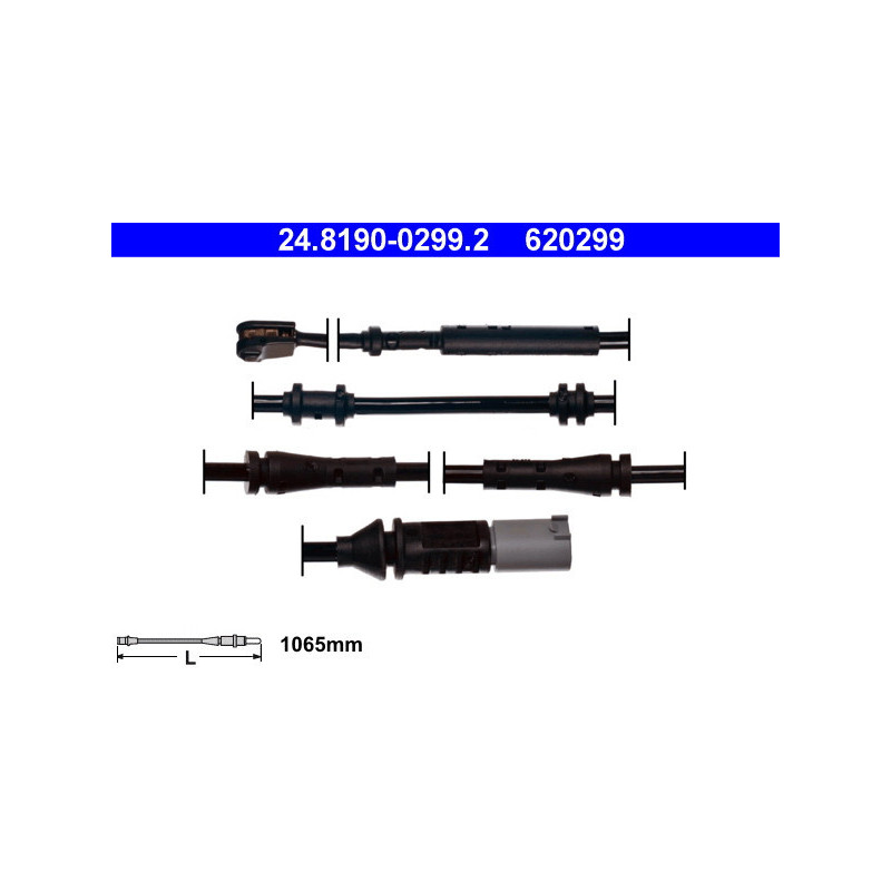 ATE 24.8190-0299.2 Brake Pad Wear Sensor for BMW 7
