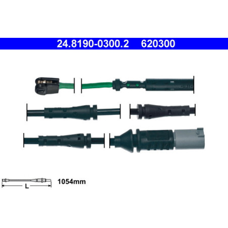 ATE 24.8190-0300.2 Sensor desgaste pastillas freno para BMW 5