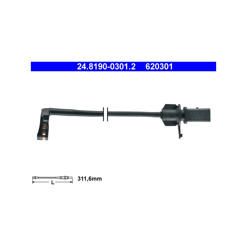 ATE 24.8190-0301.2 Sensor desgaste pastillas freno para Audi A6 A7 A8 Q5