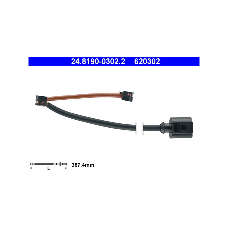 ATE 24.8190-0302.2 Sensor desgaste pastillas freno para Leon Formentor TT A3 Ateca