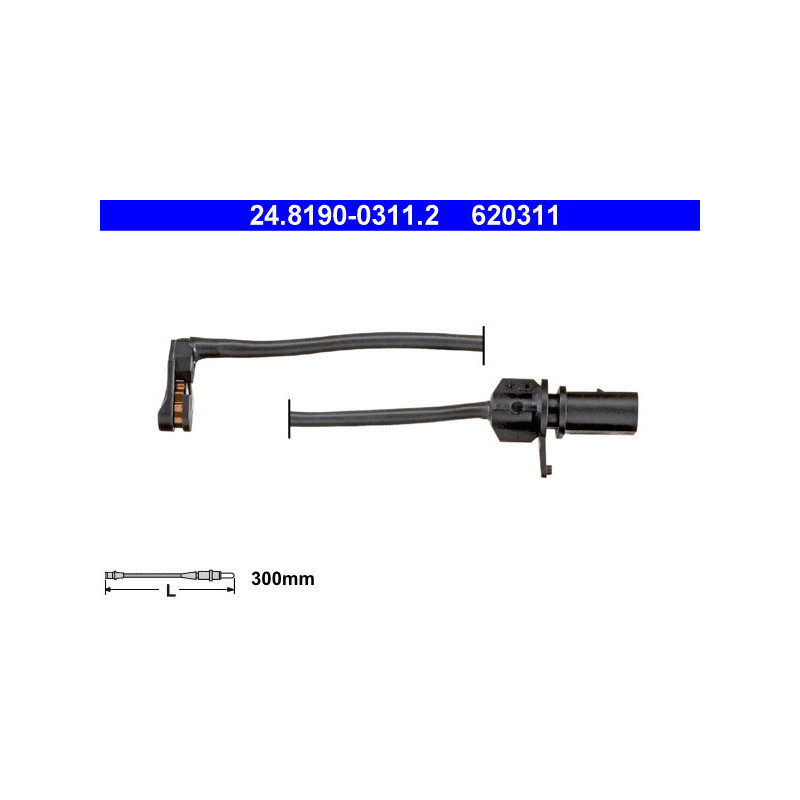ATE 24.8190-0311.2 Sensor desgaste pastillas freno para Audi A6 A7 Q5