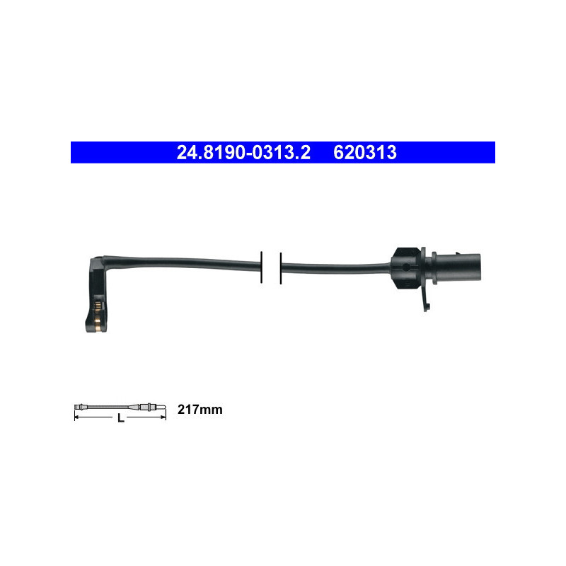 ATE 24.8190-0313.2 Sensor desgaste pastillas freno para A6 A7 Macan