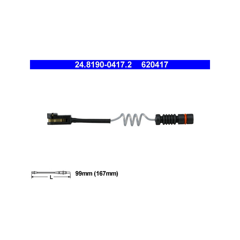 ATE 24.8190-0417.2 Snímač opotřebení brzdových destiček pro Sprinter LT Vito V