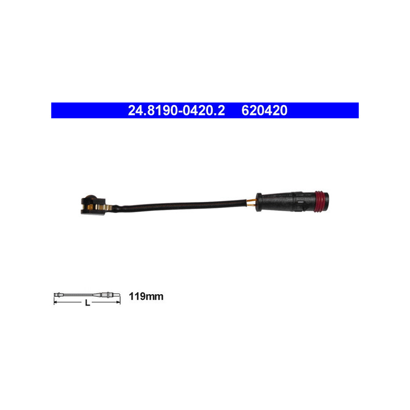 ATE 24.8190-0420.2 Sensor desgaste pastillas freno para Mercedes S E C SL GLE CLS GLS CLK G GLC GL M