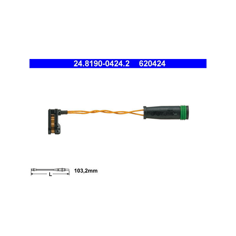 ATE 24.8190-0424.2 Czujnik zużycia klocków hamulcowych dla Sprinter Vito Viano V Crafter EQV