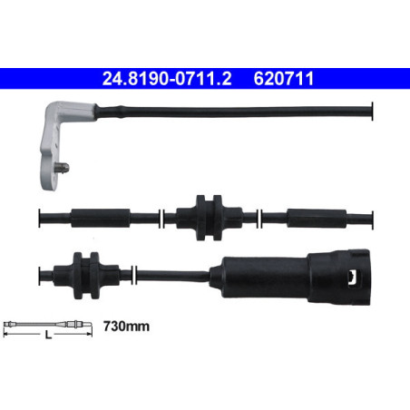 ATE 24.8190-0711.2 Brake Pad Wear Sensor for Omega