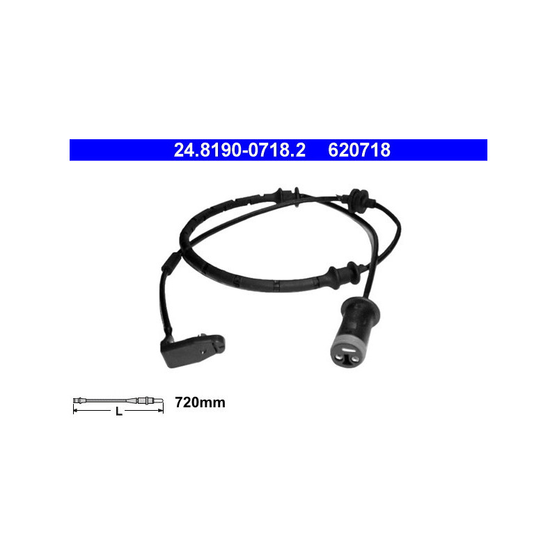 ATE 24.8190-0718.2 Sensor desgaste pastillas freno para Astra 9-5 Zafira 9-3 900 Astravan
