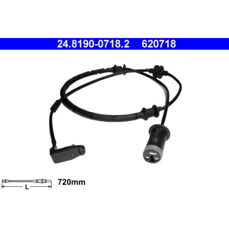 ATE 24.8190-0718.2 Sensor desgaste pastillas freno para Astra 9-5 Zafira 9-3 900 Astravan