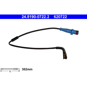 ATE 24.8190-0722.2 Sensor desgaste pastillas freno para Vectra Signum