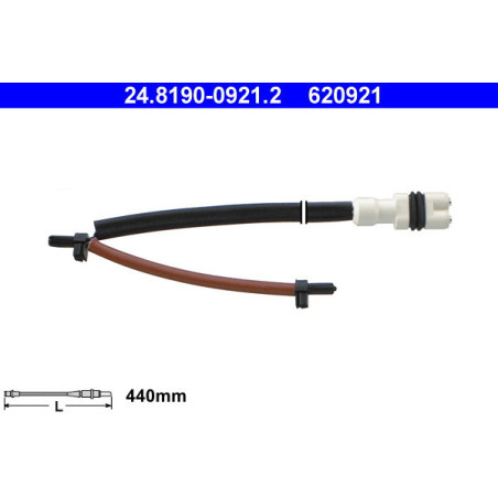 ATE 24.8190-0921.2 Bremsbelagverschleißsensor für Porsche 911 Boxster