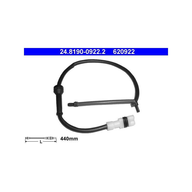 ATE 24.8190-0922.2 Témoin d'usure de plaquette de frein pour Boxster Boxter Cayman