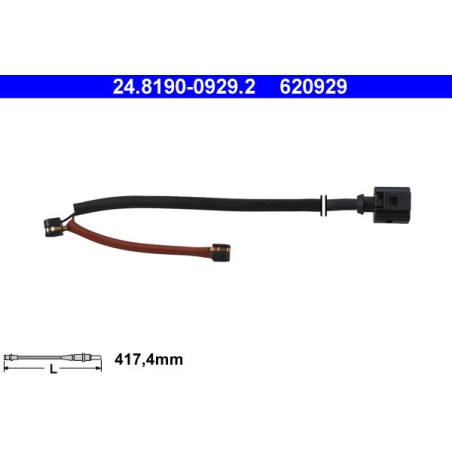 ATE 24.8190-0929.2 Brake Pad Wear Sensor for Cayenne Q7 Touareg