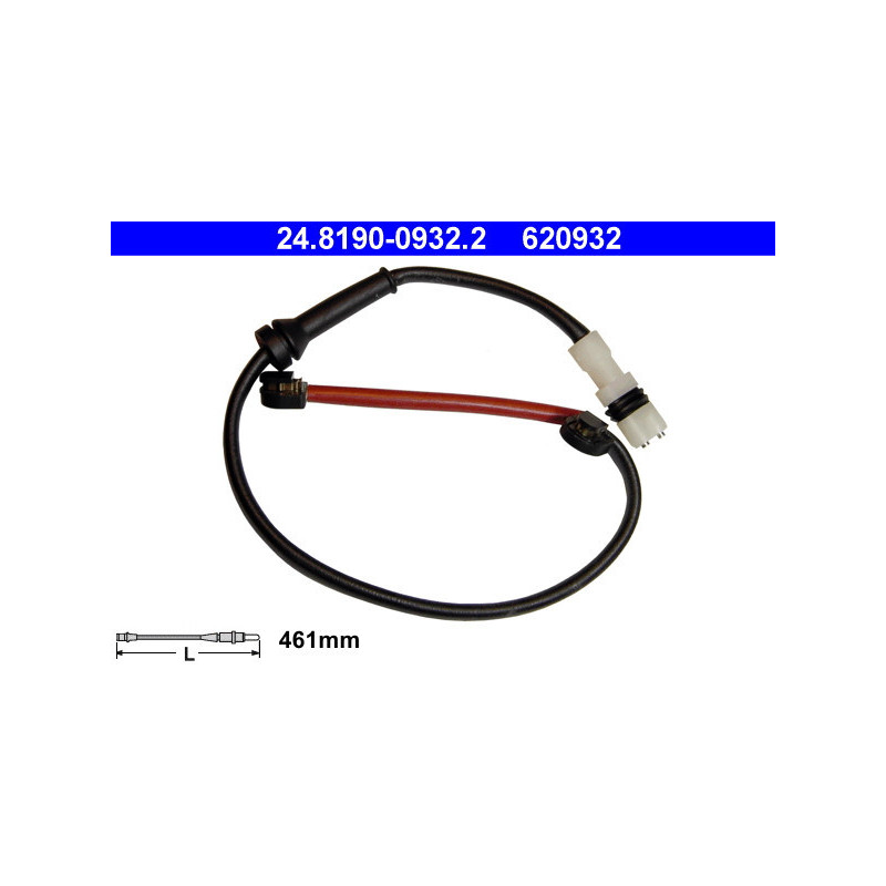 ATE 24.8190-0932.2 Czujnik zużycia klocków hamulcowych dla Porsche Cayman Boxster