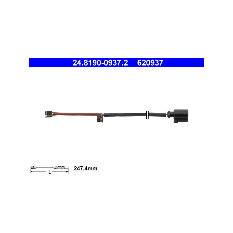 ATE 24.8190-0937.2 Snímač opotrebovania brzdových doštičiek pre Cayenne Q7