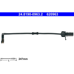 ATE 24.8190-0963.2 Sensor desgaste pastillas freno para Audi A8