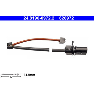 ATE 24.8190-0972.2 Sensor desgaste pastillas freno para Audi R8
