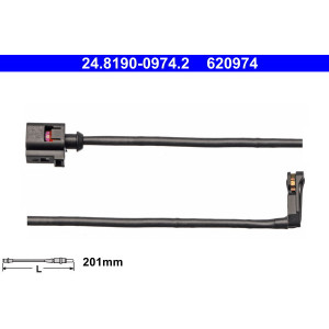 ATE 24.8190-0974.2 Czujnik zużycia klocków hamulcowych dla Audi TT