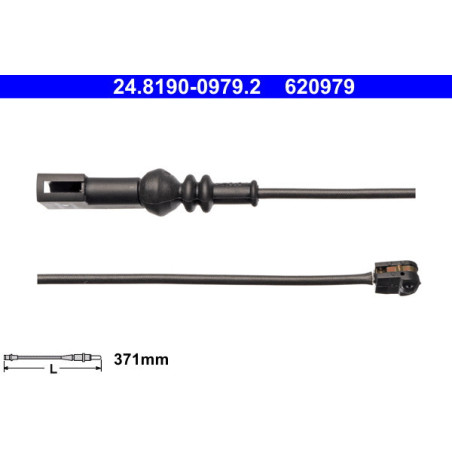ATE 24.8190-0979.2 Sensor desgaste pastillas freno trasero para Ford Transit