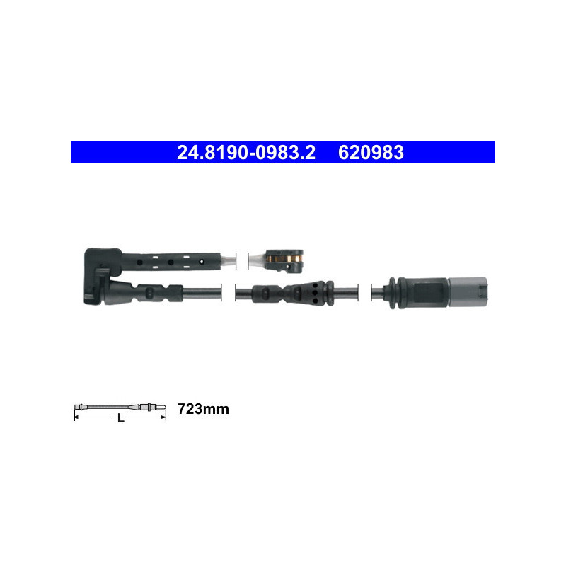 ATE 24.8190-0983.2 Bremsbelagverschleißsensor für 2 Countryman X1 X2 Clubman 1 Convertible Hatchback
