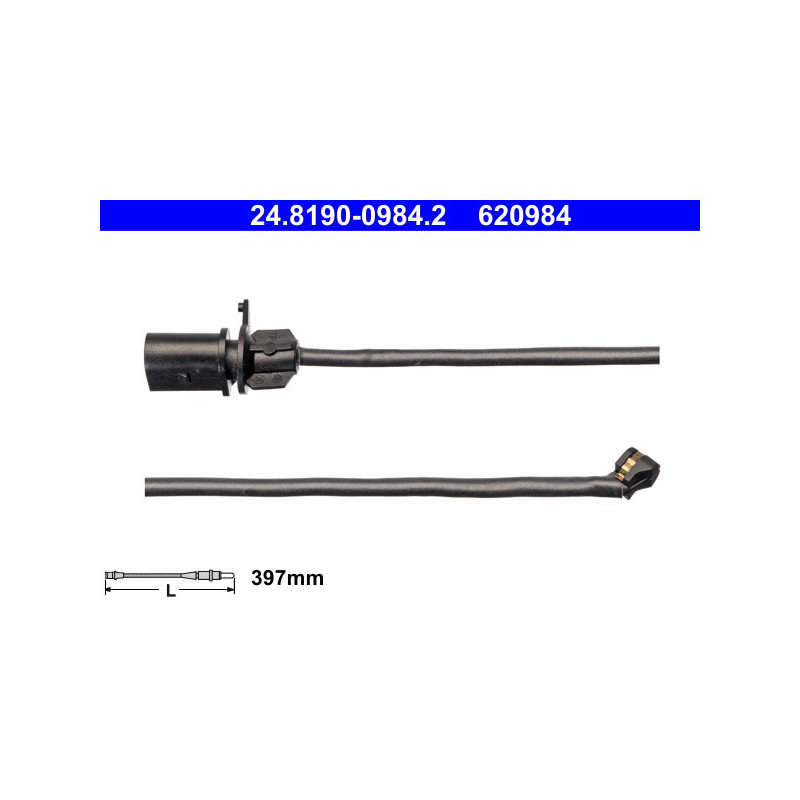 ATE 24.8190-0984.2 Sensore usura pastiglie freni anteriore per A5 A4 A6 Q5 A7 Q7 Q8 A8 e-Tron