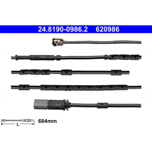 ATE 24.8190-0986.2 Témoin d'usure de plaquette de frein pour BMW i3