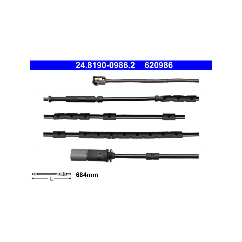 ATE 24.8190-0986.2 Témoin d'usure de plaquette de frein pour BMW i3