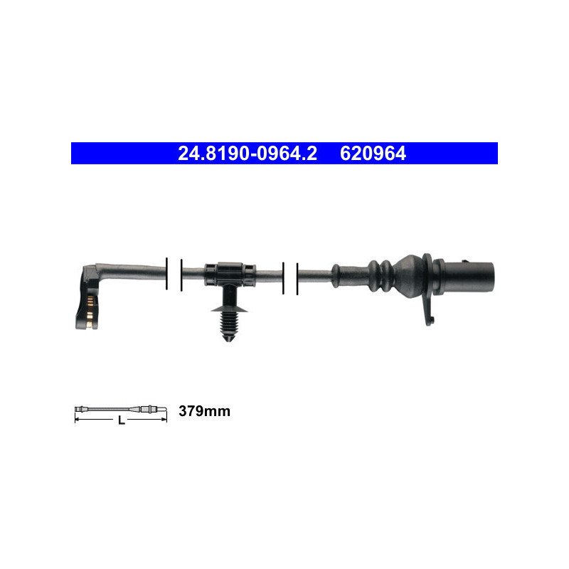 ATE 24.8190-0964.2 Czujnik zużycia klocków hamulcowych tył dla Q7 Q8 A8 Touareg