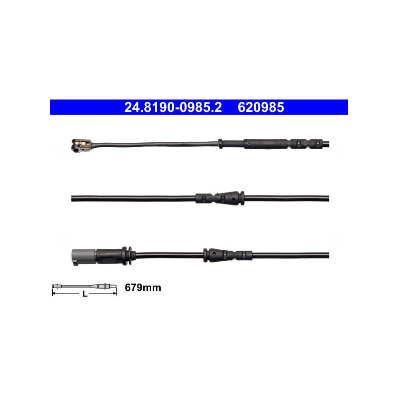 ATE 24.8190-0985.2 Sensore usura pastiglie freni anteriore sinistra per BMW i3