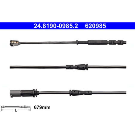 ATE 24.8190-0985.2 Sensor desgaste pastillas freno delantero izquierdo para BMW i3