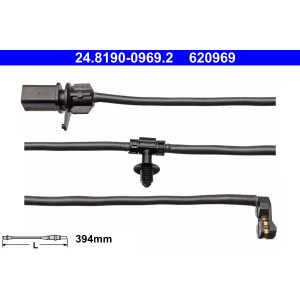 ATE 24.8190-0969.2 Czujnik zużycia klocków hamulcowych tył prawy dla Audi A5 A4 Q7 Q8 A6 A7