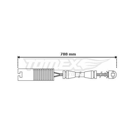 TOMEX Brakes TX 30-29 Brake Pad Wear Sensor for