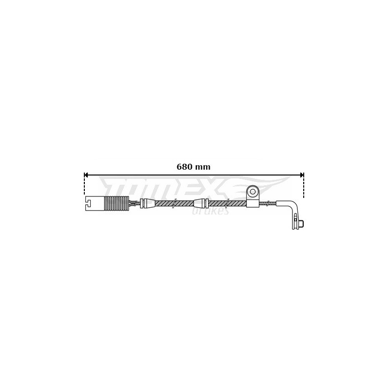 TOMEX Brakes TX 30-46 Brake Pad Wear Sensor for
