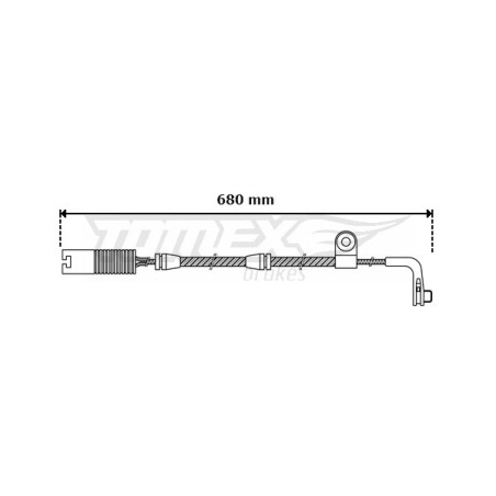 ATE 24.8190-0288.2 Sensor desgaste pastillas freno para