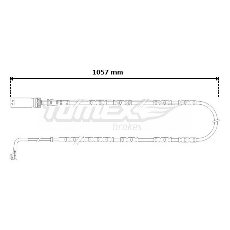 TOMEX Brakes TX 30-57 Brake Pad Wear Sensor for