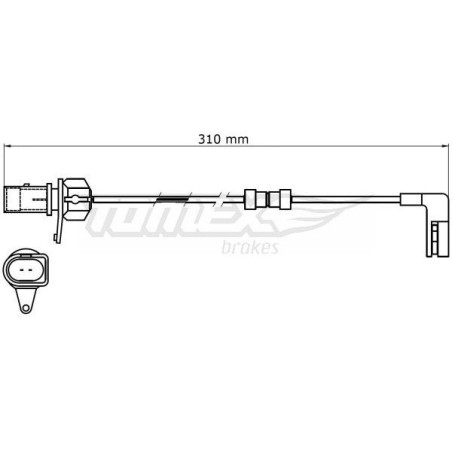 ATE 24.8190-0297.2 Bremsbelagverschleißsensor für