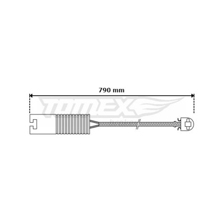 ATE 24.8190-0300.2 Sensor desgaste pastillas freno para