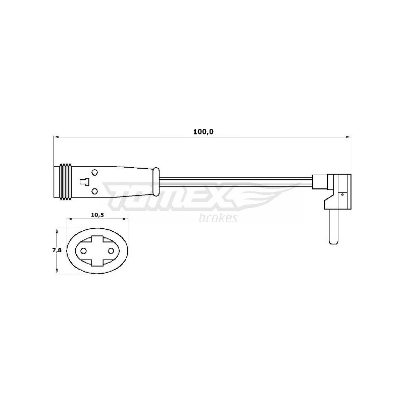 ATE 24.8190-0301.2 Sensor desgaste pastillas freno para