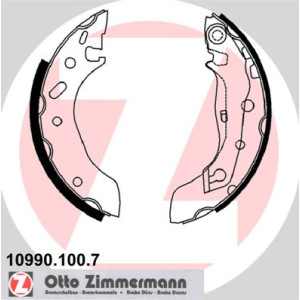 ZIMMERMANN 10990.100.7 Brake Shoe Set Rear for