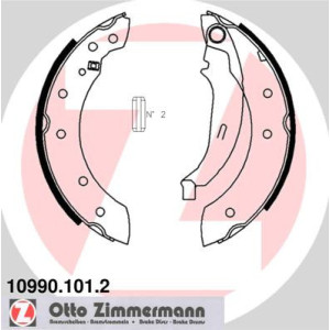 ZIMMERMANN 10990.101.2 Zestaw szczęk hamulcowych dla
