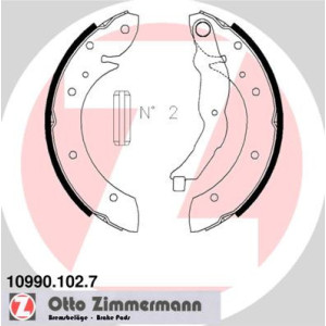 ZIMMERMANN 10990.102.7 Zestaw szczęk hamulcowych dla