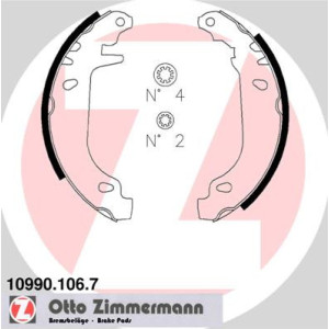 ZIMMERMANN 10990.106.7 Zestaw szczęk hamulcowych dla