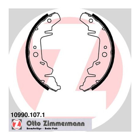 ZIMMERMANN 10990.107.1 Sada brzdových čelistí pro