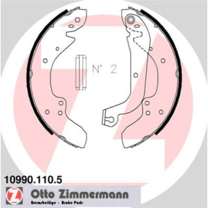 ZIMMERMANN 10990.110.5 Brake Shoe Set Rear for