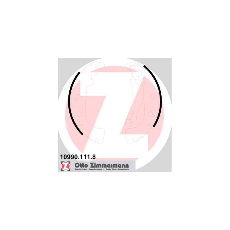 ZIMMERMANN 10990.111.8 Kit ganasce freno per