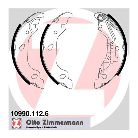 ZIMMERMANN 10990.112.6 Jeu de mâchoires de frein pour